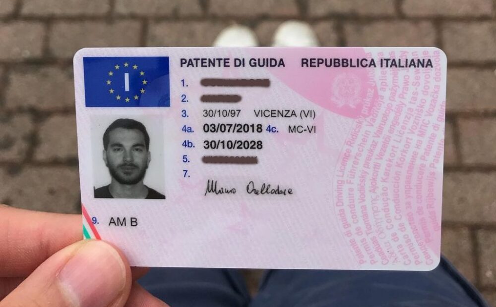 buy real Italian driving licence without test