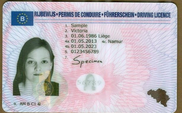 Belgian driver license | fake document generator online